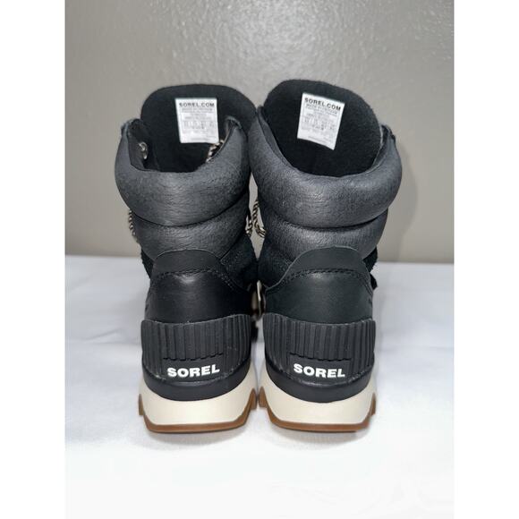 NEW Sorel Kinetic Conquest 9.5 Black Waterproof Hiking Boots Women’s Gum NWT - Picture 7 of 12